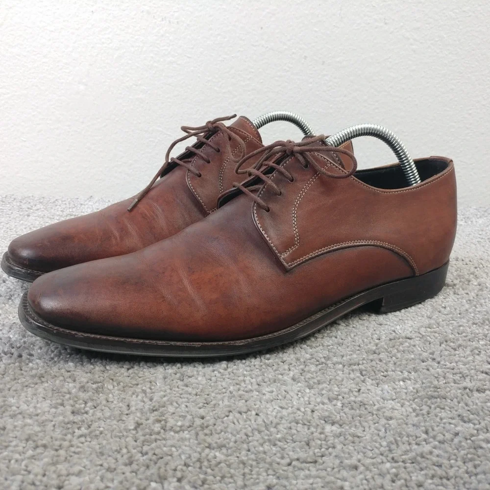 To Boot New York Adam Derrick Mens Size 8 Shoes Brown Leather Lace Up Oxford